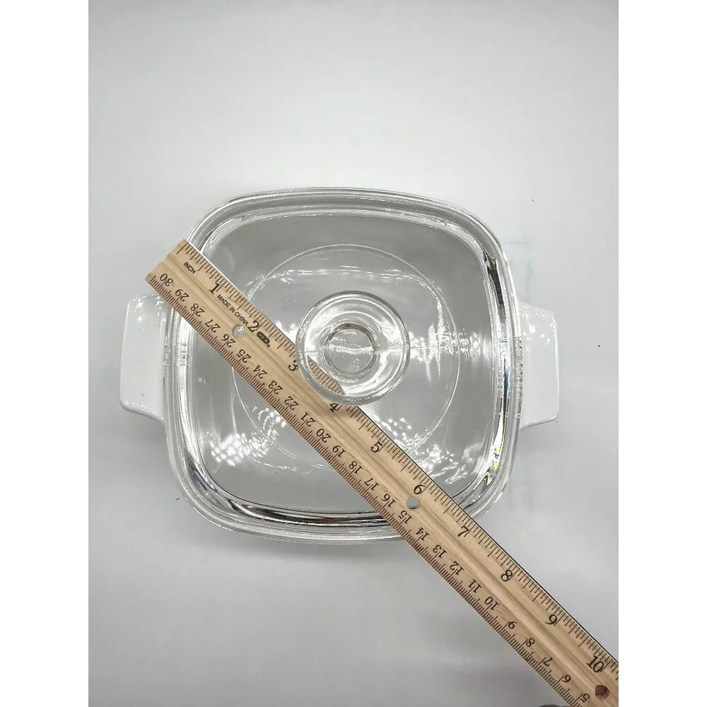 Vintage CorningWare LEchalote A-1-B 1 Qt Baking Dish With Glass Lid